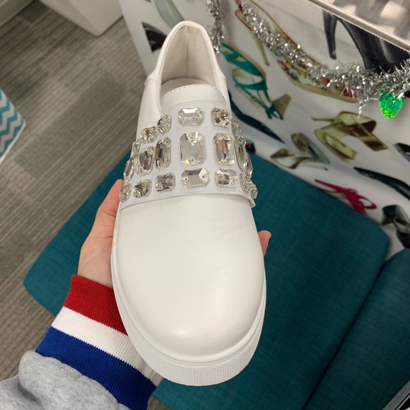 White jewel slip on sneaker - Picture 6 of 8